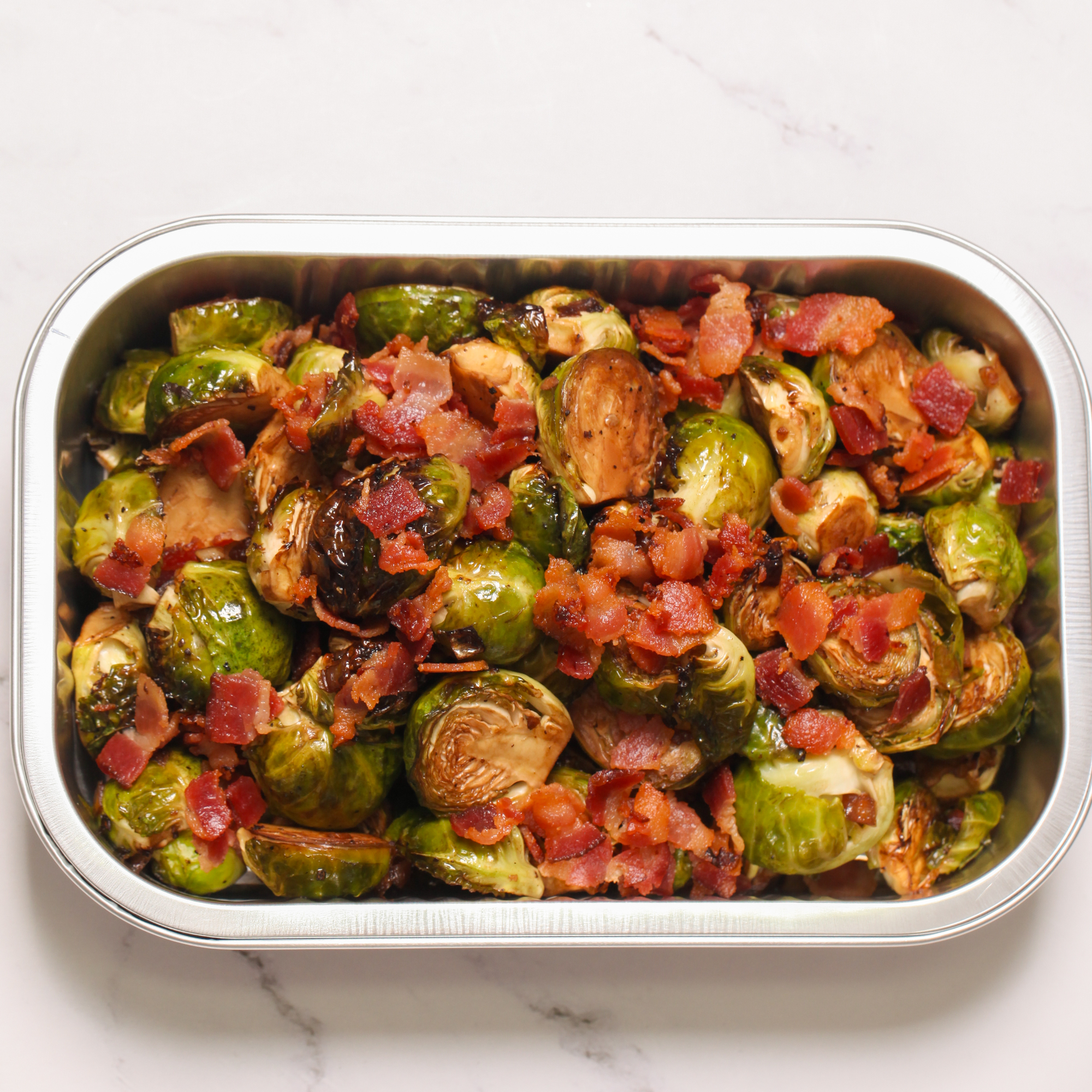 Balsamic & bacon brussels sprouts